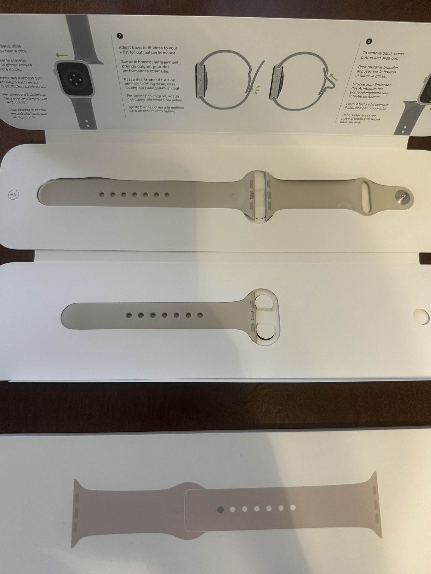 Apple Watch Series 7 Starlight Sport Band- NEW: No Watch Just Bands