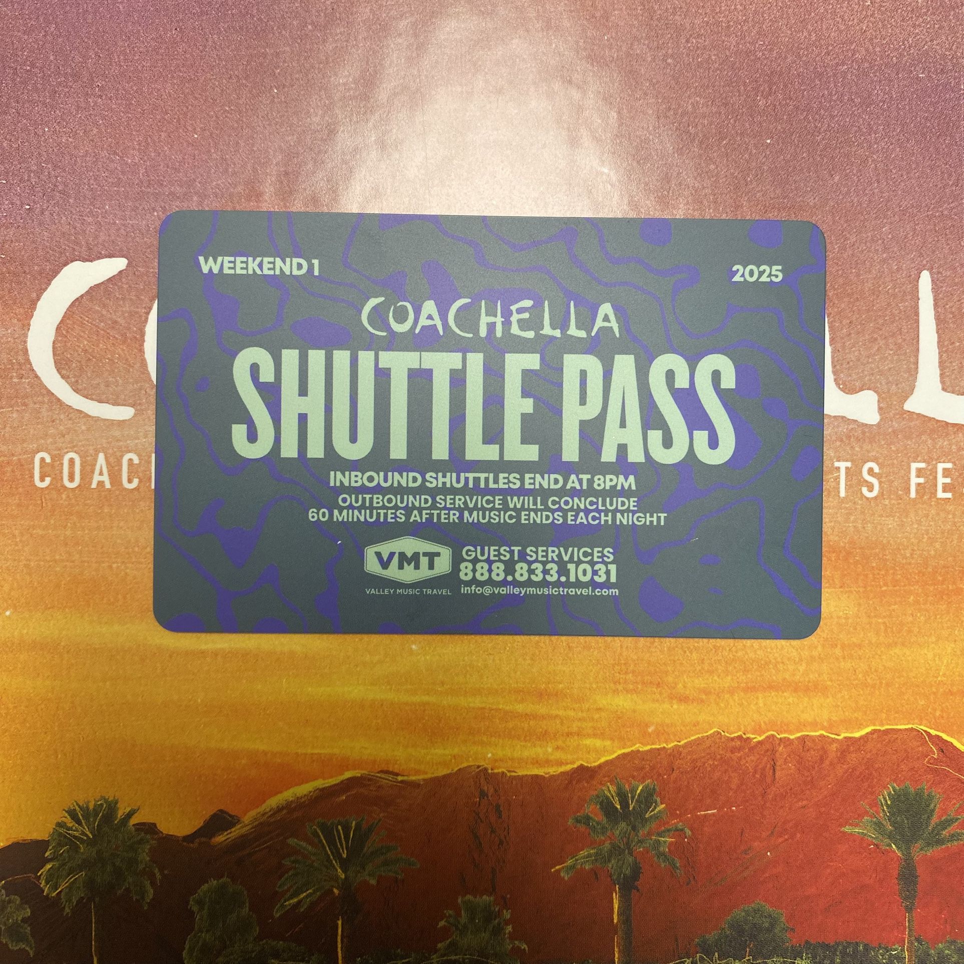 Coachella weekend 1 shuttle pass