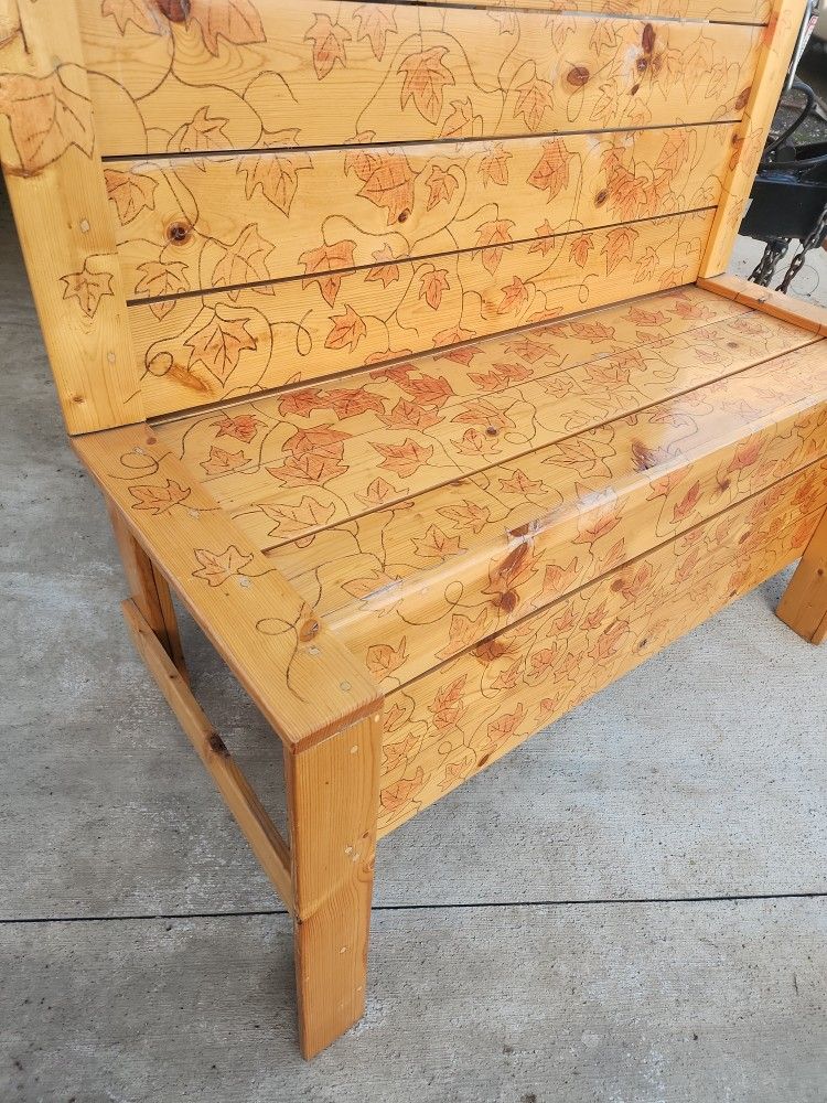 Two Really Beautiful Hand Made Benches