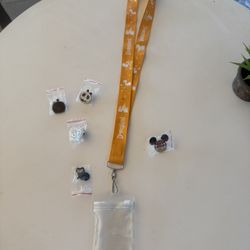 Disney Lanyard With Collectors Pins