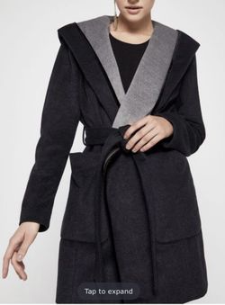 BCBGeneration SHAWL - COLLAR HOODED WRAP COAT