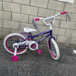 Sea Star Kids Bike 18”  for Girls Ages 4 and up - Metallic Purple