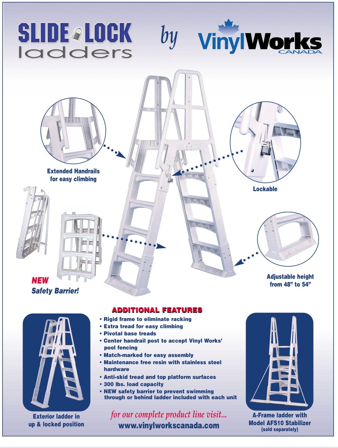 Heavy Duty A-Frame Pool Ladder