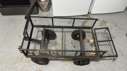 Heavy Duty Steel Mesh Utility Wagon Cart