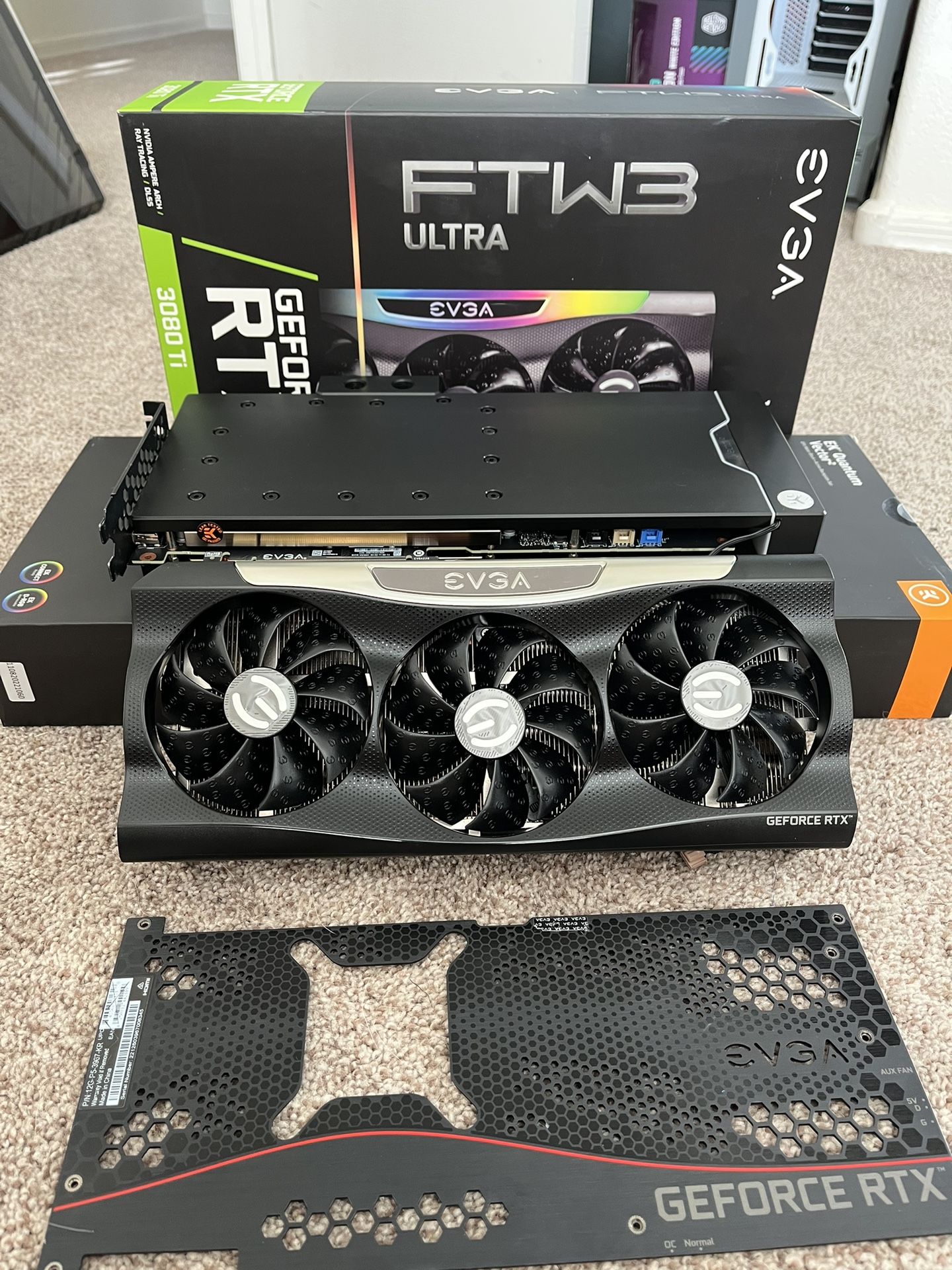 EVGA RTX 3080 Ti FTW3 ULTRA GAMING 12GB w/ EKWB Quantum Vector2+ABS *BUBDLE*