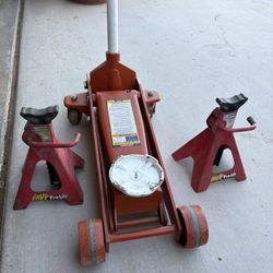 Car Floor Jack & Stands 3 Tons Capacity 