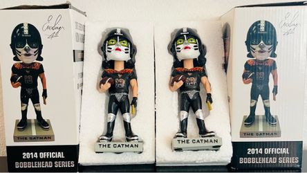 "LA KISS Catman Bobbleheads (2) – 2014 Inaugural Season w/ Boxes”