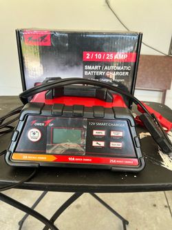 PowerTop 12V Smart Battery Charger 2/10/25 Amp