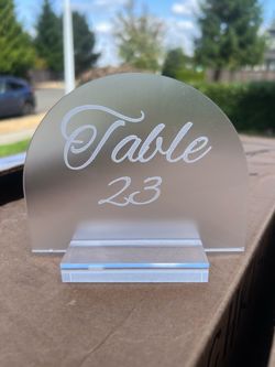 Table numbers