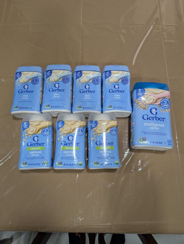 Brand New Lot Of Gerber Baby Cereal
