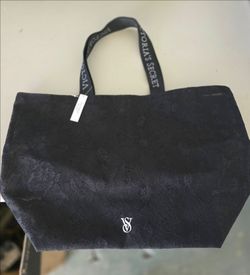 Victoria's Secret Black Lace Tote Bag