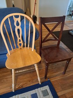 Two Wooden Chairs