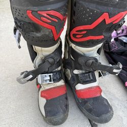 Motorcycle Helmet And Boots