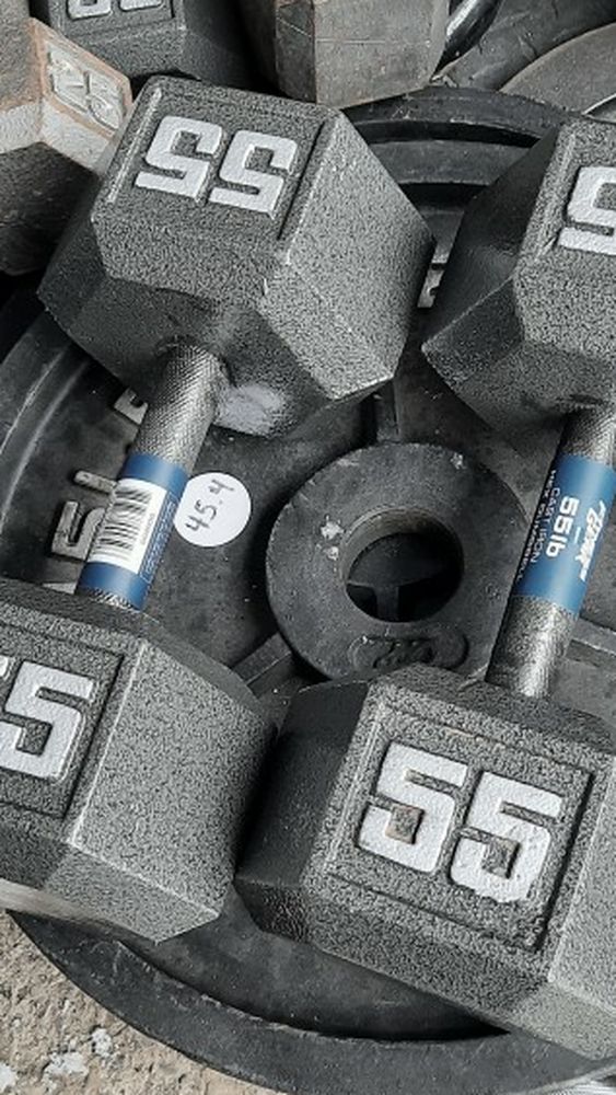 Dumbbells 55s Brand New
