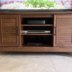 Farmhouse TV Stand With Storage