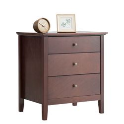 New 3 Drawers Nightstand Beside End Side Table Accent Table