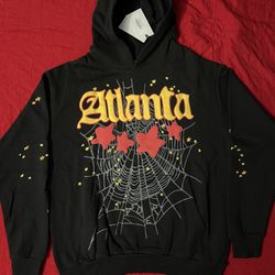Sp5der Black “Atlanta” Hoodie Size L & M