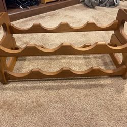 Winsome Teak Wood Wine Rack