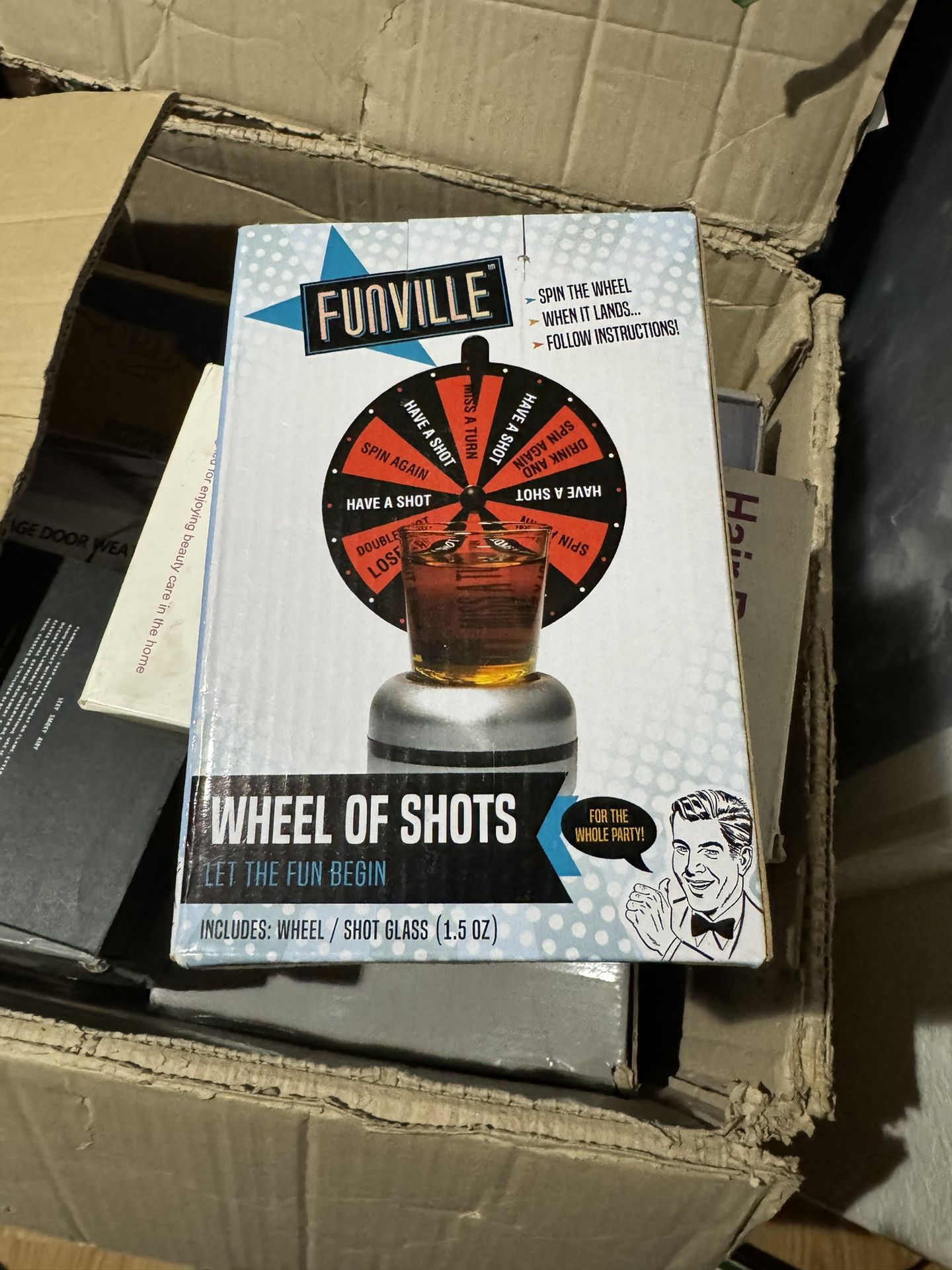 WHEEL OF SHOTS LET THE FUN BEGIN