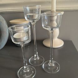 Glass Candle Holder