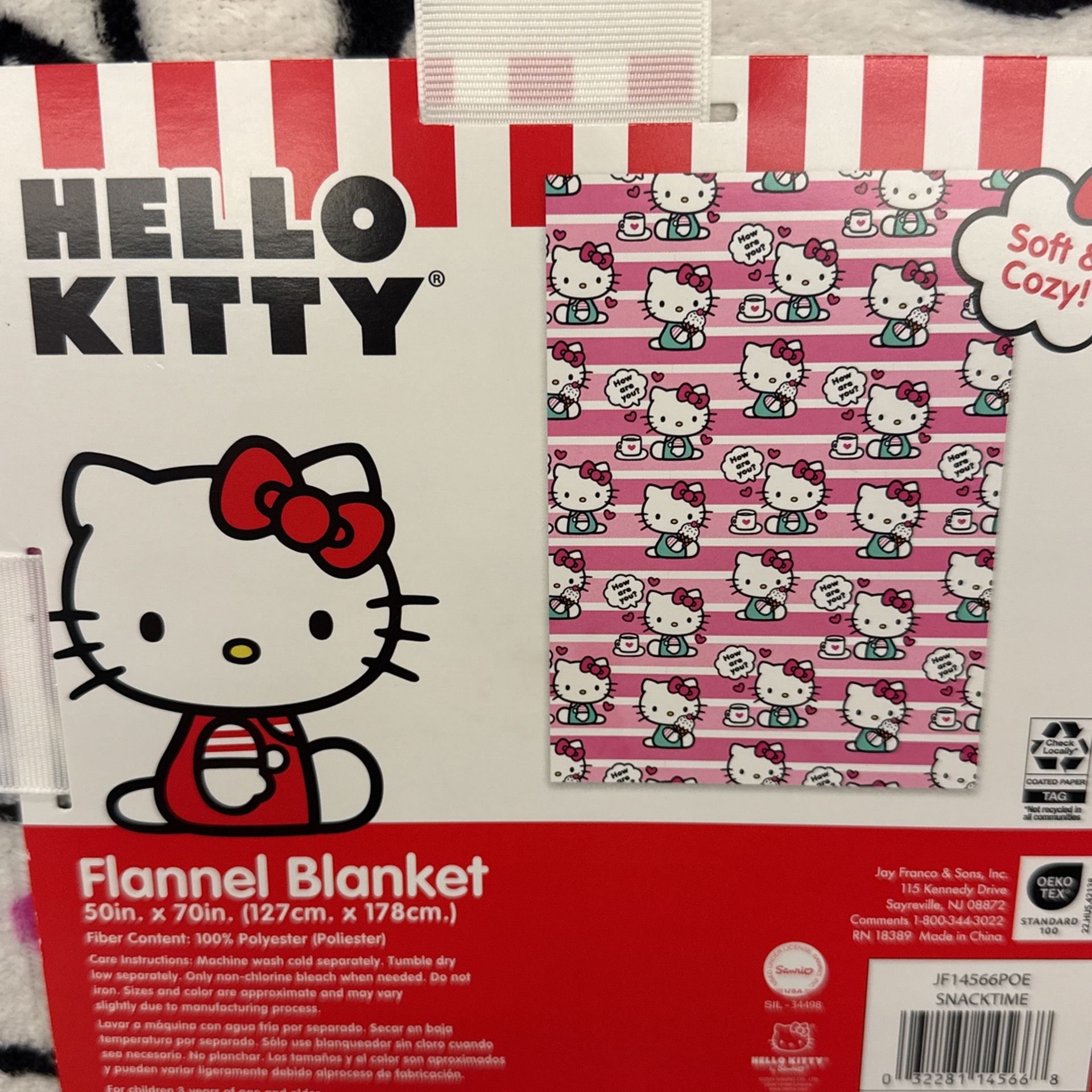 HELLO KITTY FLANNEL BLANKET