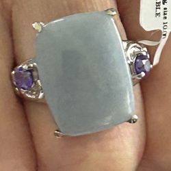 Mexican Angelite Ring 