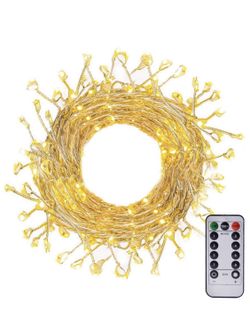 LED String Lights Fairy Twinkle Decorative Lights with Multi Flashing Modes Controller
