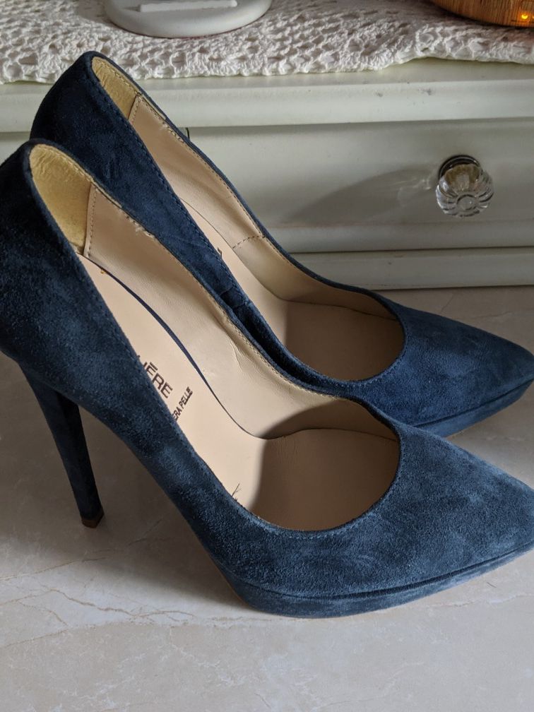 Blue High Heels Size 8 New