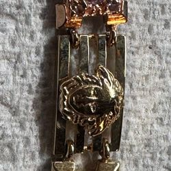 Wow, the perfect Christmas gift for your girlfriend. 20 G of custom built three tone 10 carat Versace bracelet