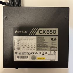 Corsair CX650 Power Supply (650 Watt) - 80+ Bronze Certified