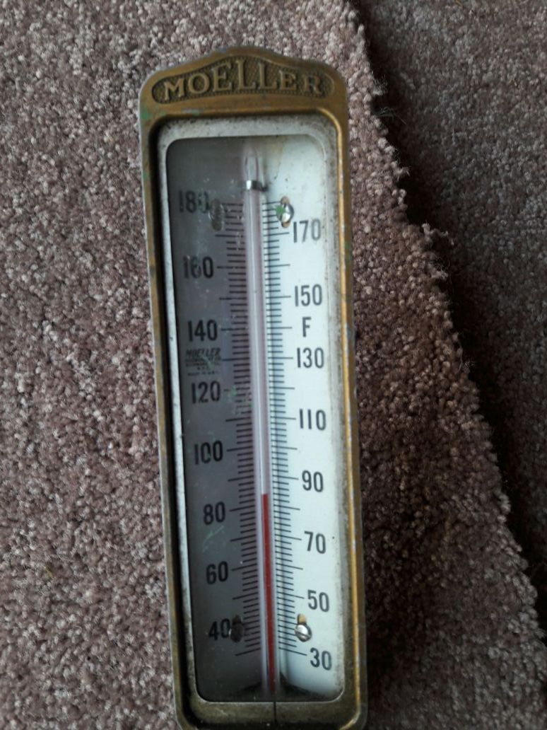 Vintage temp gauge brass