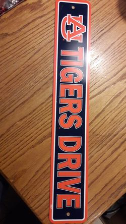 Auburn Tigers Football Tigers Drive Street Sign
