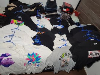 20 Teen/boy Shirt Bundle Name Brand Medium & Large
