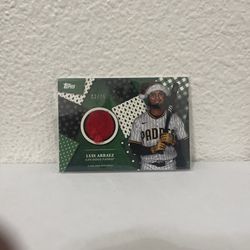 Luis Arraez TOPPS HOLIDAY PLAYER WORN MEM!! 02/75!!