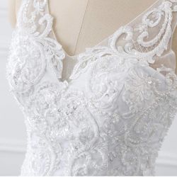 Sleeveless Mermaid Wedding Gown