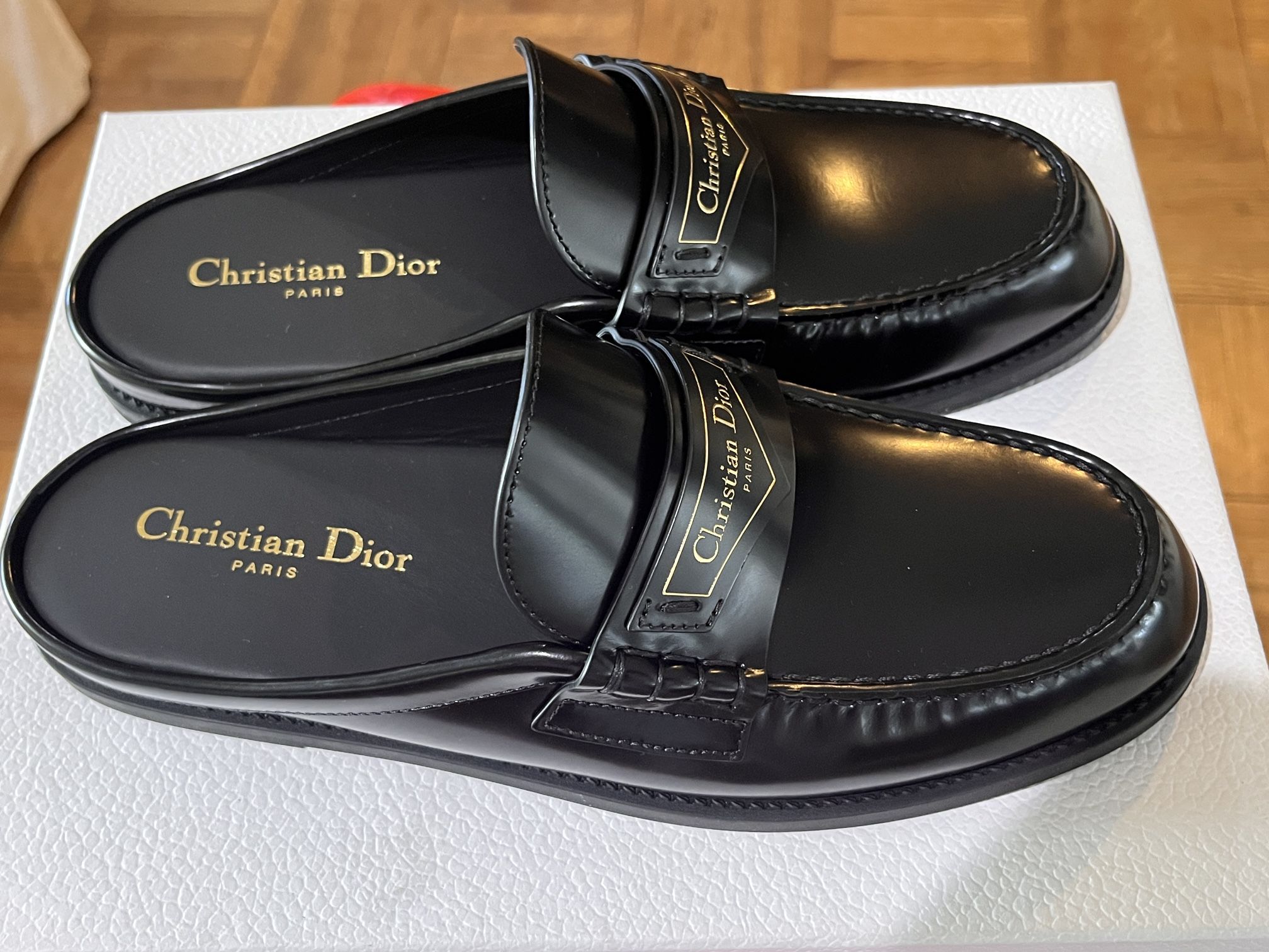 Christian Dior Flat Dior Boy Slide For Women Size 38 New In Box