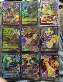 Pokemon V and Vmax 18 Card Binder Pages