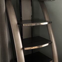 Glass Wood Entertainment Center