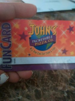 John's incredible pizza card