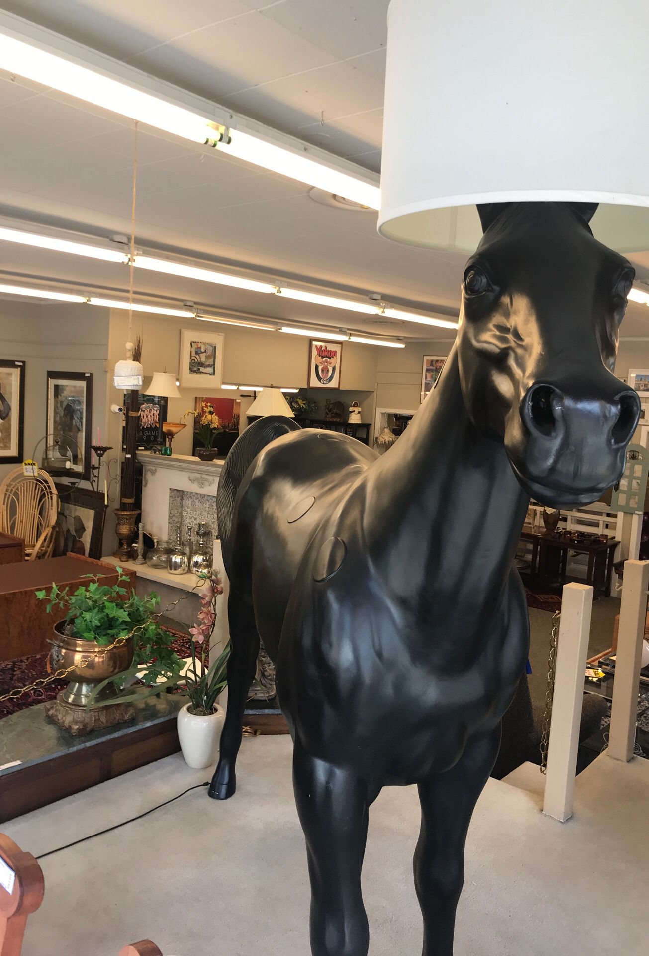 Life Size Designer Horse Lamp by Moooi