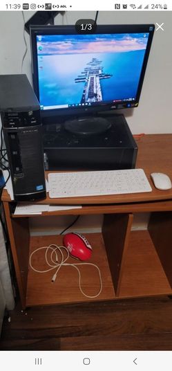 Lenovo Desktop Setup Intel i5 3330, 6GB RAM, 256GB SSD (Monitor and Wirelsess Keyvoard & Mouse)