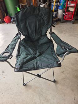 Padded Folding Camping Chair with Carrying Bag