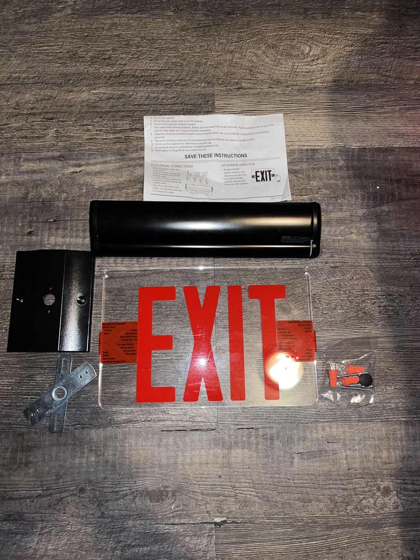 LED Exit Sign Replacement Kit