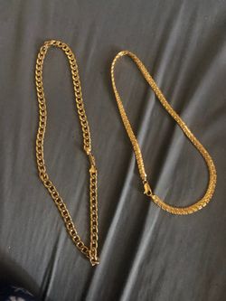 Cuban link and one of a kind chain