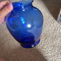 Blue Flower Vase