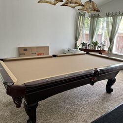 8ft American Heritage Pool Table For Sale $1000 Delivered - Cash Only 