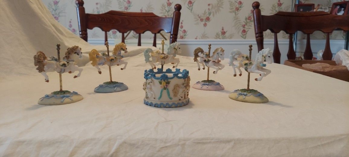 Bows And Ribbons Carousel Horses