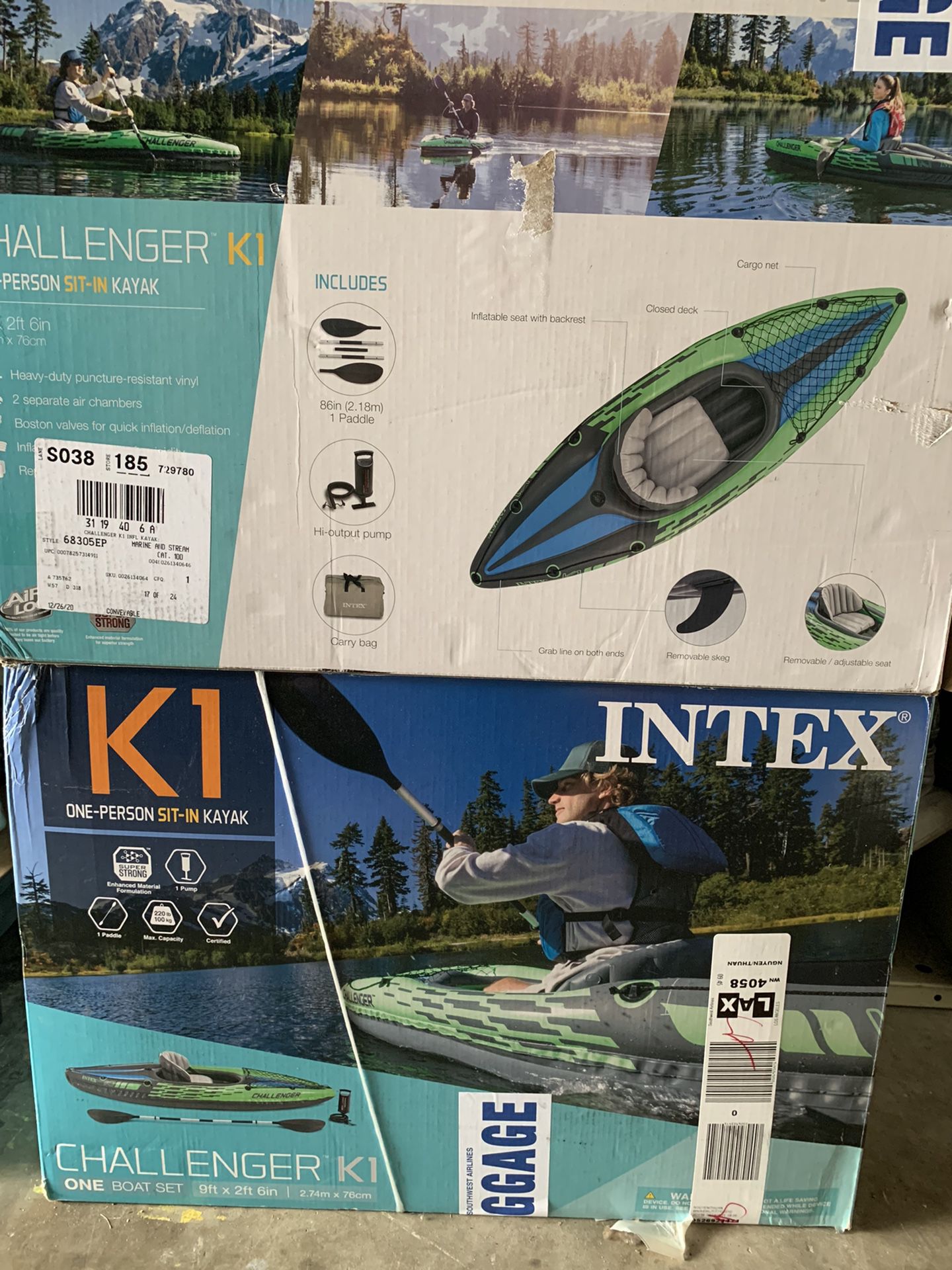K1 Challenger Inflatable Kayak Intex