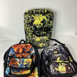 Pokémon Pikachu Backpack Sets - Backpack, Lunch Box & Pencil Case. - $20 EACH - YOU PICK - BRAND NEW 