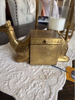 Brass inlay box new